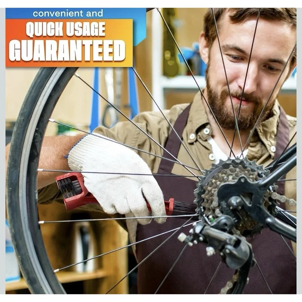 1 Cycling‎ Motorcycle Bike Portable Gear Chain Brush Clean Cleaning Tool